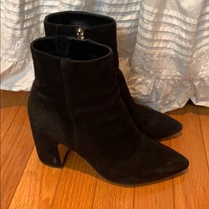Sam Edelman Hilty Black Suede Booties